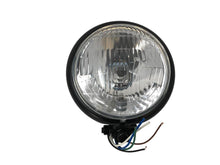 Load image into Gallery viewer, Bates Style Headlight 5-1/2 in. with E-mark, Bottom Mount - Black
