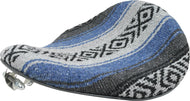 La Rosa Blue Fabric Motorcycle Solo Seat 