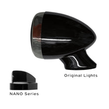 Load image into Gallery viewer, HeinzBikes HBWLN Winglets Nano Rear Turn Signal Indicators Black fit Harley Davidson (pair)
