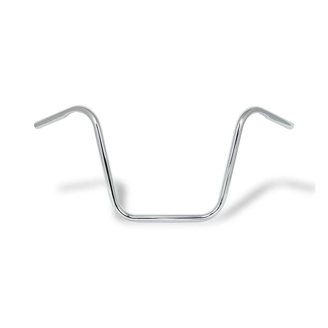 14 in. Medium Ape Hanger Chrome 1 inch (25mm) Motorcycle Handlebars (with dimples) - Motorcycle Storehouse 905317