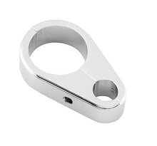 Load image into Gallery viewer, 1-1/4 in. (32mm) Clutch/Throttle Cable Clamp Holder - Chrome - Drag Specialties 905650
