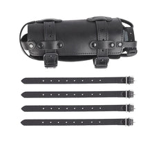 Load image into Gallery viewer, Ledrie HLZAD2-1075H Rear Swingarm Bag 11 Litres with Bottleholder for Suzuki/Yamaha Cruisers made from Genuine Real Leather
