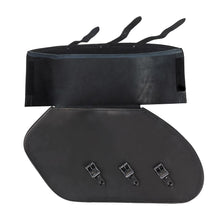 Load image into Gallery viewer, Ledrie HLZAD2-1027 Universal Saddlebag Set Rigid Black 20 Litres - Genuine Real Leather
