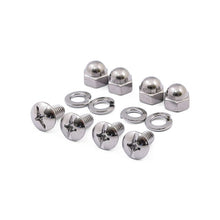 Load image into Gallery viewer, License/Number Plate Mounting Kit - Chrome Acorn Nuts + M6 Bolts (4)
