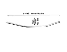 Load image into Gallery viewer, Drag-Style Wide Low Chrome 1 inch (25mm) Motorcycle Handlebars - Highway Hawk H55-208
