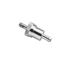 Load image into Gallery viewer, Inline Fuel Filter for 5/16 in. (8mm) Petrol Line Chrome Metal Body Universal
