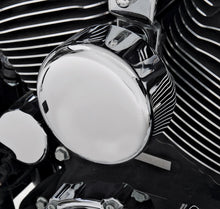 Load image into Gallery viewer, Chrome Round Horn Cover Replacement for Harley-Davidson Cowbell - Drag Specialties 2107-0043
