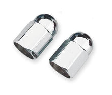 Load image into Gallery viewer, Barnett 704-80-62004 Chrome Tyre Valve Dust Caps (Pair) for Motorcycle/Trike/Car, aluminium, screw-on
