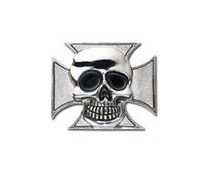 Load image into Gallery viewer, Maltese (Gothic) Cross Skull Emblem Tank/Fender/Bag Decoration - Highway Hawk H01-319
