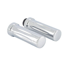 Load image into Gallery viewer, Billet Look Grips for 1 inch (25mm) Handlebars with Throttle Assembly (Pair) - Highway Hawk H45-0169
