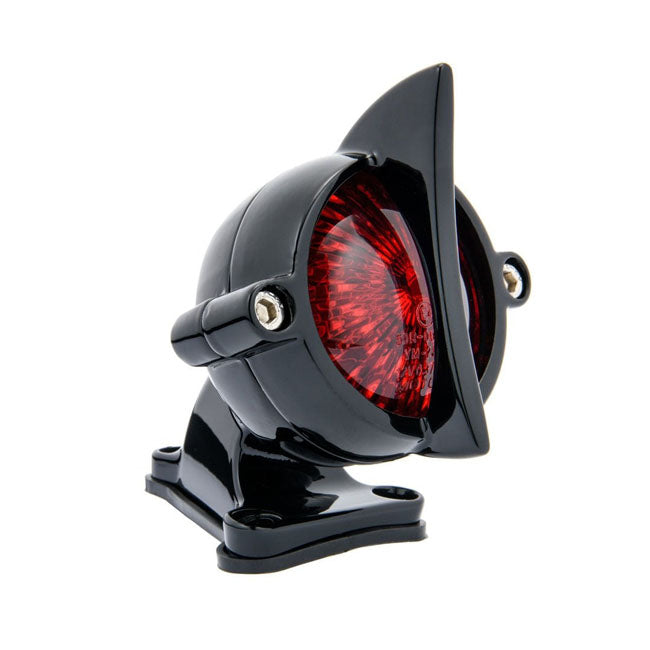 Motone Cuda LED Taillight, Black Finish (+ fender mounting bracket)
