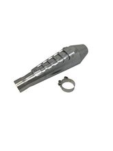 Load image into Gallery viewer, GP Exhaust Silencer "Scrambler" in Stainless Steel 51mm Diameter, Handmade 42cm Long - Highway Hawk HC65-226
