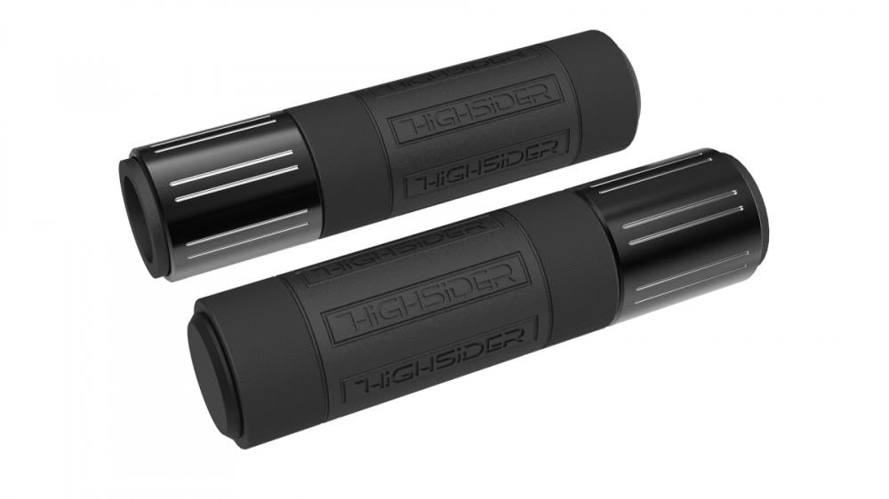 HIGHSIDER 315-055 Motorcycle Grips CONERO for 7/8 inch (22mm) Handlebars - Black