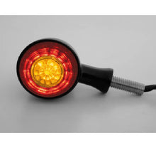 Load image into Gallery viewer, LED Combination Rear Brake Tail Light and Indicators 3 In 1 (Pair) bullet style - Black - Motorcycle Storehouse 913887
