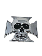 Load image into Gallery viewer, Maltese (Gothic) Cross Skull Emblem Tank/Fender/Bag Decoration - Highway Hawk H01-319
