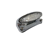 Custom Tail Light LED including Licence Plate Holder - Chrome - Highway Hawk H68-0150