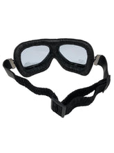 Load image into Gallery viewer, Red Baron Aviator/Flying Goggles Curved Lens for Open Face Helmets
