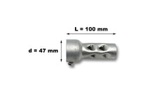 Load image into Gallery viewer, Short 4 inch Exhaust Baffle fits 50mm/2 in Drag Pipes Silencer - Motorcycle Storehouse 904045
