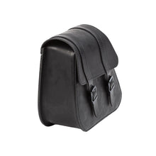 Load image into Gallery viewer, Ledrie HLZAD2-1087 Single Sided Saddlebag Black 18 Litres fits Suzuki, Yamaha &amp; fits Harley-Davidson Softail to 2017 made from Genuine Real Leather
