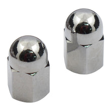 Load image into Gallery viewer, Chrome Tyre Valve Dust Caps (Pair) for Motorcycle/ Trike
