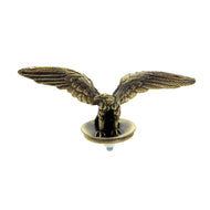 Open Winged Eagle Statue Bronze Finish Fender Ornament Mascot - Zodiac 739946