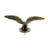 Open Winged Eagle Statue Bronze Finish Fender Ornament Mascot