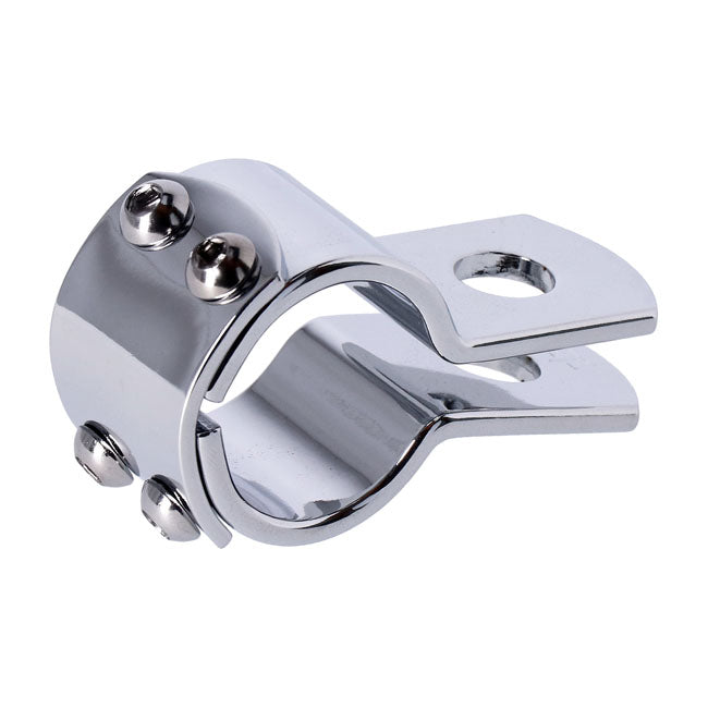1-1/4 in. (32mm) 3 Piece Clamp Chrome for Footpeg/Spot Light Mount
