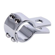 Load image into Gallery viewer, 7/8 Inch (22mm) 3 Piece Clamp Chrome for Footpeg/Spot Light - Motorcycle Storehouse 949965
