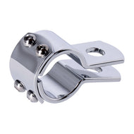 7/8 Inch (22mm) 3 Piece Clamp Chrome for Footpeg/Spot Light - Motorcycle Storehouse 949965