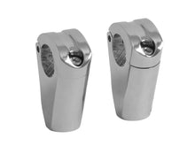 Load image into Gallery viewer, Riser Set "Spartican" for 1 inch (25mm) Handlebars, Multifits (HD, M10 &amp; M12) - Chrome - Highway Hawk H56-067
