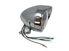 Load image into Gallery viewer, Chrome Bullet Spot Light (1) Tech Glide Chrome Ribbed Shell - Highway Hawk H68-1241
