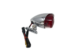 Load image into Gallery viewer, Rear Brake Tail and Licence Plate Light Custom with Adjustable Mount - Chrome - Highway Hawk H68-222
