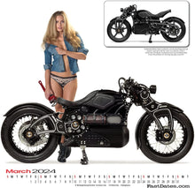 Load image into Gallery viewer, IRON &amp; LACE 2024 CALENDAR - Custom Bikes and Sexy Centerfold Models

