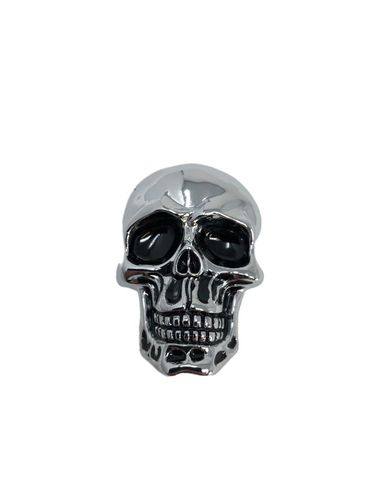 Emblem Skull in Chrome - 6cm High