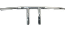 Load image into Gallery viewer, Handlebars 4 in. High T-Bar 1 in. (25mm) - Chrome with Wiring Dimples
