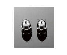 Load image into Gallery viewer, Chrome 6mm Acorn Nuts, Pair (2) fits M6 Bolt 1.0 Thread - High Crown - Highway Hawk H03-00010
