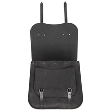 Load image into Gallery viewer, Ledrie HLZAD2-1072 Saddlebag One Sided Black 30 Litre Universal - Genuine Real Leather
