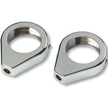 Load image into Gallery viewer, Turn Signal Relocation Clamps (2) - 41mm Forks, 10mm Thread - Highway Hawk H68-622
