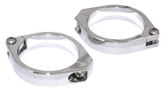 HIGHSIDER 207-405 Alu Fork Clamps 38-41 mm Diameter - Chrome (pair)