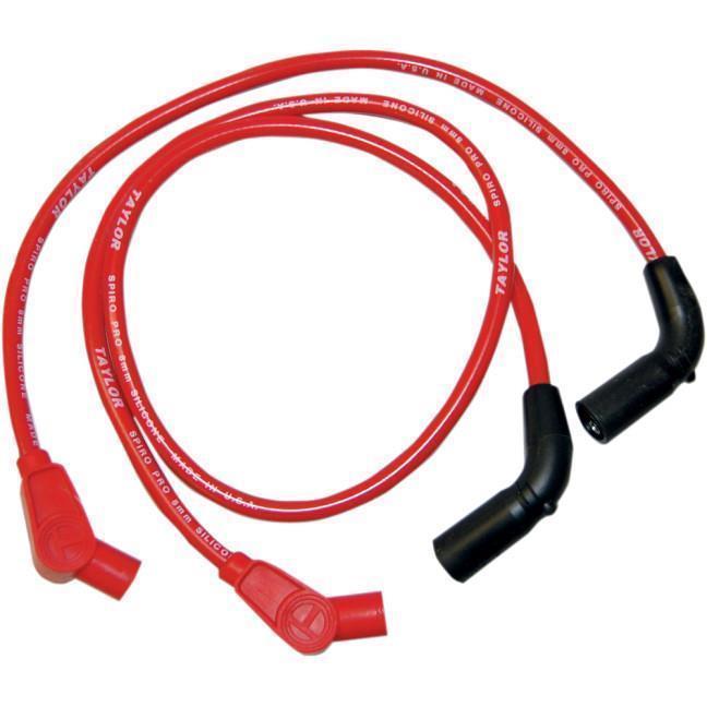 Taylor Ignition Leads Spark Plug Wires Red for Harley-Davidson Touring 2009-16