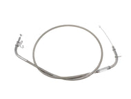 Braided Throttle Cable for Kawasaki VN900 Vulcan Classic +15cm Longer Than Stock - Highway Hawk H20-02407