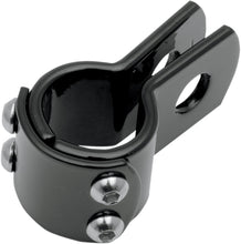 Load image into Gallery viewer, 1-1/8 Inch (28mm) 3 Piece Clamp Gloss Black  for Footpeg/Spot Light
