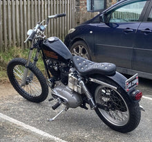 Load image into Gallery viewer, Jammer Z-Bar 1 inch Handlebars(Dimpled) 6 in. Rise fits Harley-Davidson/Custom - Custom Chrome 632329
