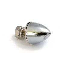 Load image into Gallery viewer, Chrome Bullet Nuts (Plain) for Custom Finish, Sold in Pairs (2) - 1/4 inch -24 UNF
