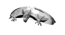 Load image into Gallery viewer, Evil Flying Bat Chrome Statue Fender/Visor Ornament - 10cm - Highway Hawk H66-074
