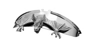 Evil Flying Bat Chrome Statue Fender/Visor Ornament - 10cm - Highway Hawk H66-074