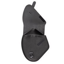 Load image into Gallery viewer, Ledrie HLZAD2-2031-2 Swingarm Bag Left Black "Round" fits Harley Softail &amp; Touring 2018 up - Genuine Real Leather
