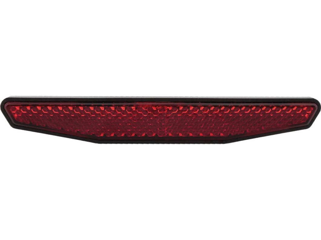 Shin Yo Slim Red Reflector (no bracket) with M5 Mounting Bolt, 125mm x 18mm, E-Mark