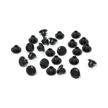 Load image into Gallery viewer, Black Caps/Covers/Plugs for 3/8 inch Allen Head Bolts (take 5/16 in. allen key) - Pack of 5
