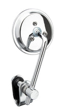 Load image into Gallery viewer, Clamp-On Round 3 inch Mirror Chopper Scooter Retro - 4 inch Short Stem
